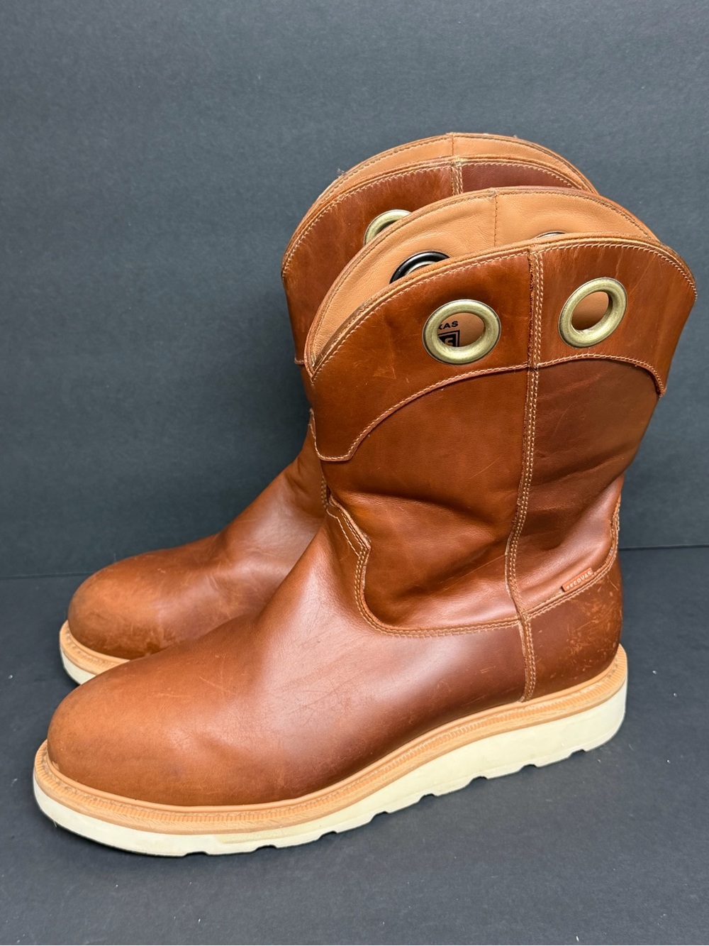 Tecovas Men's Longhaul Waterproof Roper Composite Toe Work Boots Size 12EE